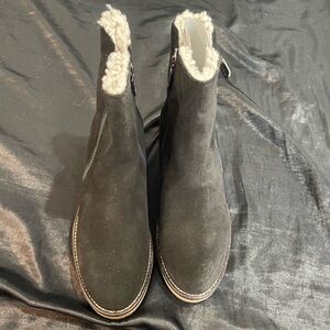 Italeau Fiorella VELOUR MILITARE Boots Size 6.5 EU Size 37